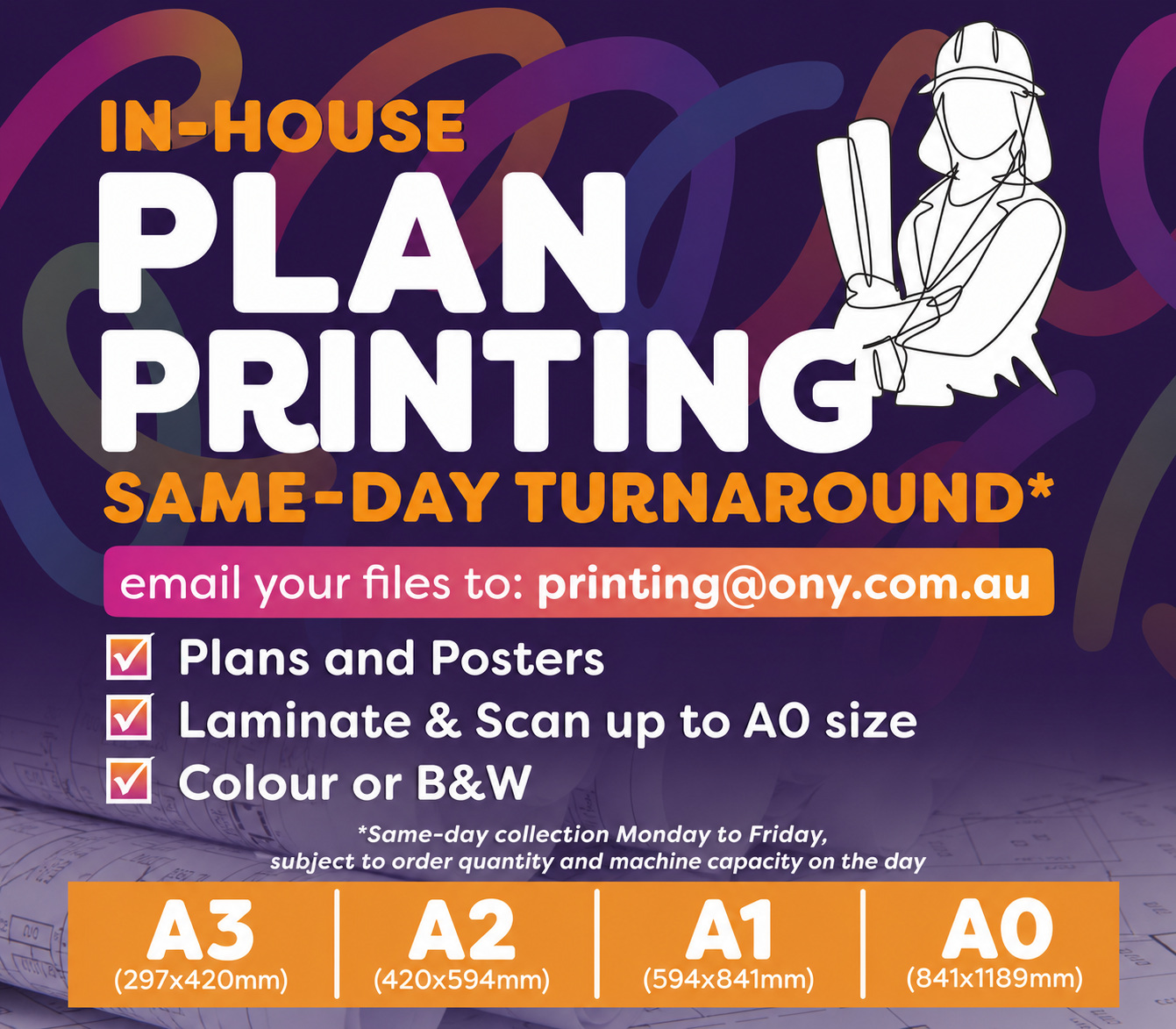 Plan Printing Same Day Turnaround
